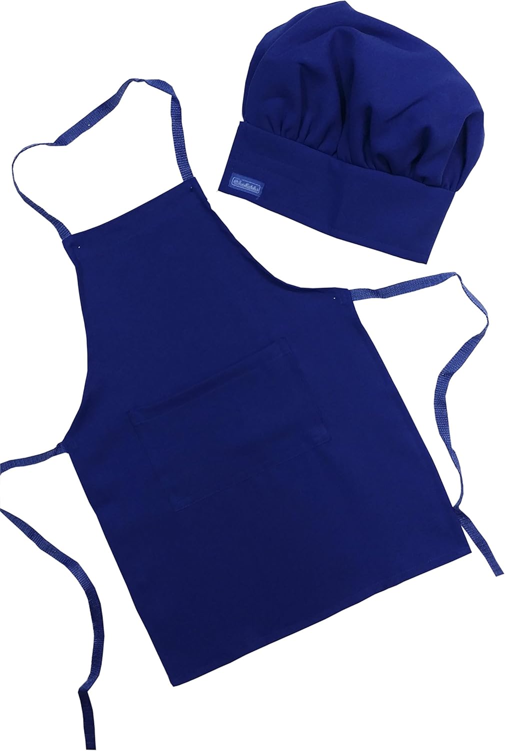 Amazon Com Chefskin Navy Blue Apron Hat Baby Toddler Kid Children Chef Set Lite Fabric Kitchen Dining