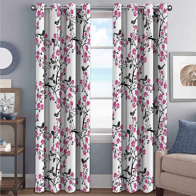 Cherry Blossom Highstrength blackout curtains Sakura Tree with