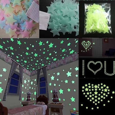 amazon estrellas fluorescentes