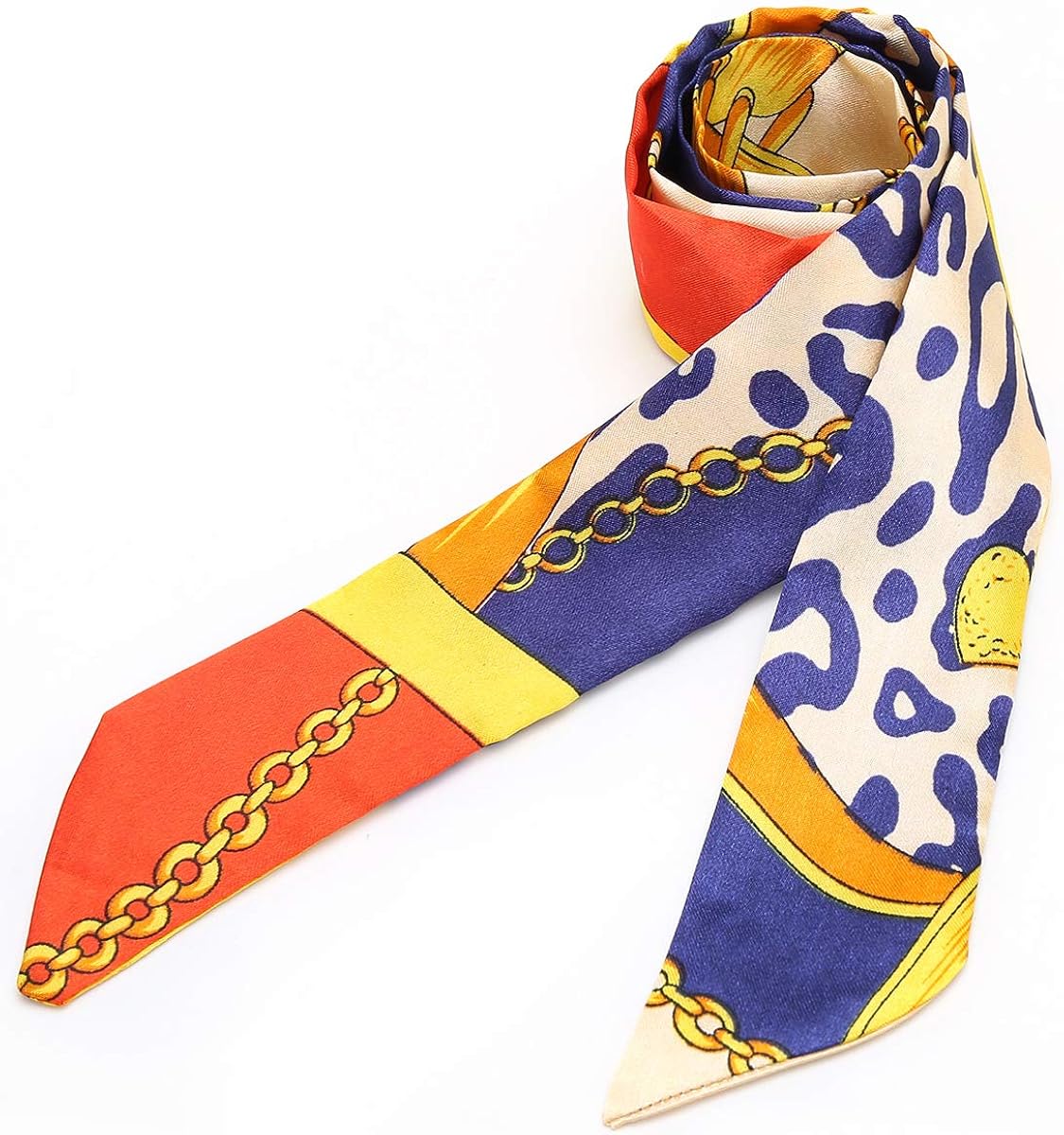 Obosoyo 6pcs Fashion Bag Handbag Handle Ribbon Scarf Neckerchief Scarf Package Band Hair Head Decoration (6pcs Scarf B) at  Women’s Clothing store