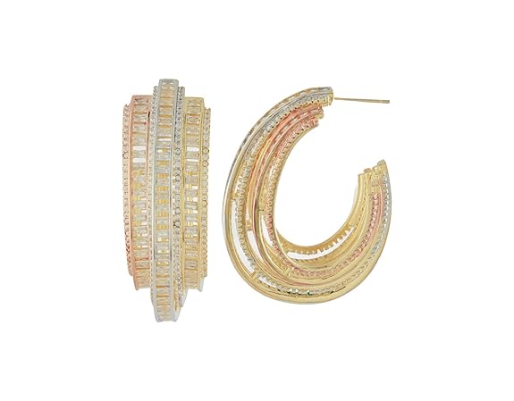 Copper Plush Hoop Earrings for Women