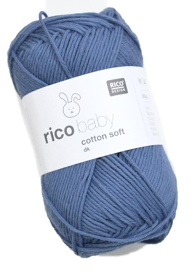 Rico Baby Cotton Soft DK Fb. 23 - Jeans, Babywolle, Baumwollmischgarn zum Stricken und Häkeln