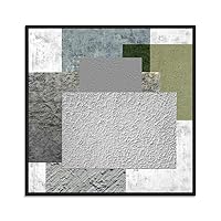 SIGNWIN Framed Canvas Wall Art Texture Painting Canvas Prints Home Artwork Decoration for Living Room,Bedroom - 16x16 inches