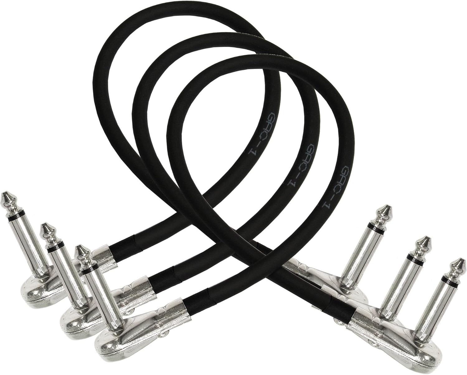 Retail Stores 3 Units 18 Inch Gotham Gac 1 Ultra Flexible Guitar Bass Effects Instrument Patch Cable With Inch 6 35mm Low Profile R A Pancake Type Ts Connectors Custom Made
