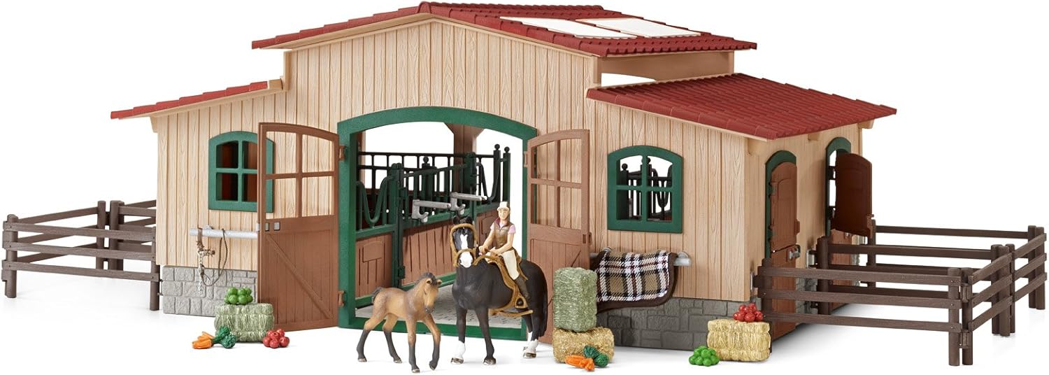 Schleich Horse Stable with Accessories Amazon.co.uk Toys & Games