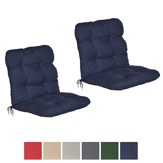 Beautissu 2er Set Niedriglehner Auflagen Set Flair NL 100x50x8cm Sitzkissen Niederlehner Gartenstuhl Stuhlkissen besonders be