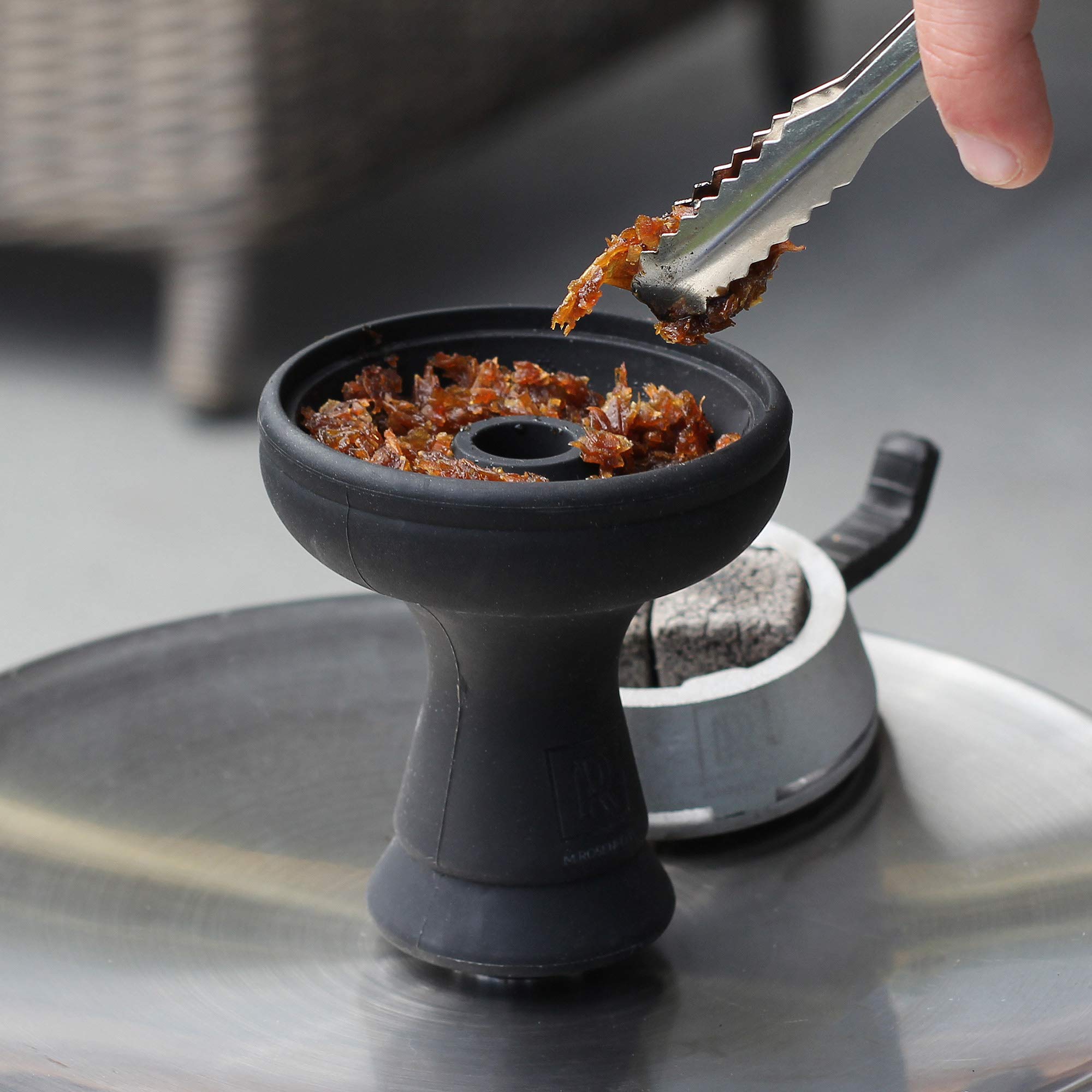 Premium Hookah Bowl Set Silicone - Silicone Hookah Bowl Phunnel with Hookah Tongs and Charcoal Holder for Easy Heat Management incl. e-Book with 10 Bowl Packing Tips | Ideal Set for Beginners and Pros