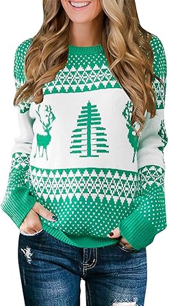 Womens christmas sweaters amazon Clearance