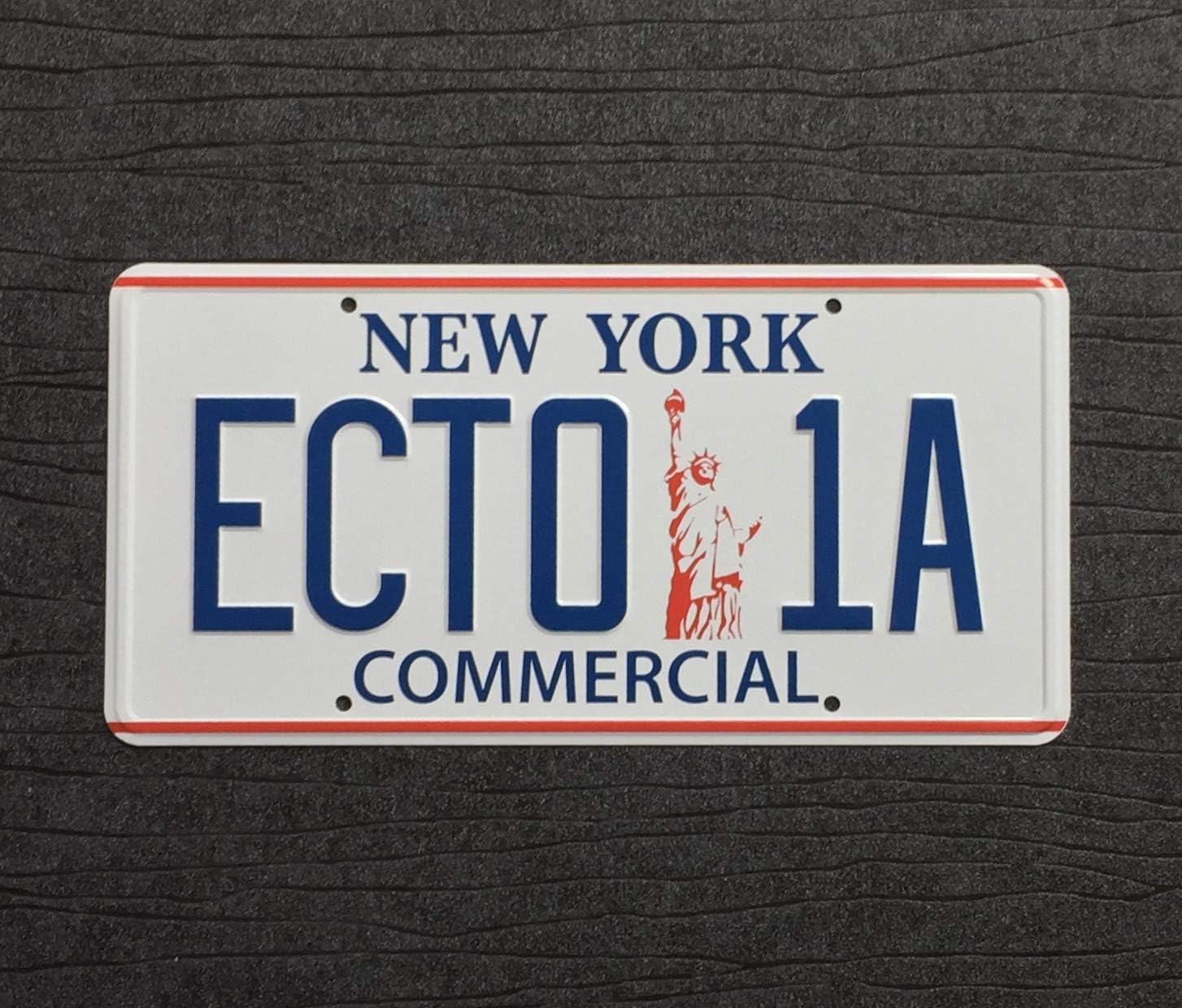 Ghostbusters 2 ECTO-1A New York Prop License Plate (300mm x 150mm), White - Image 3