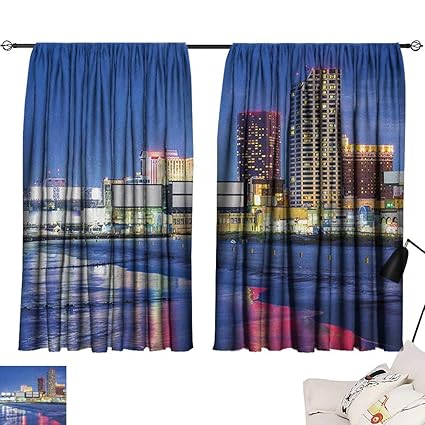Amazon Com Josepsh City Night Darkening Curtains Resort Casinos