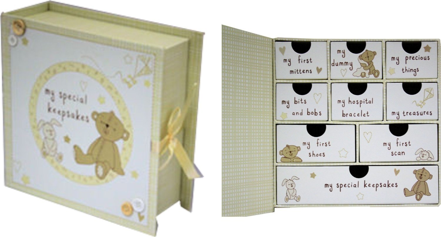 baby keepsake box with drawers