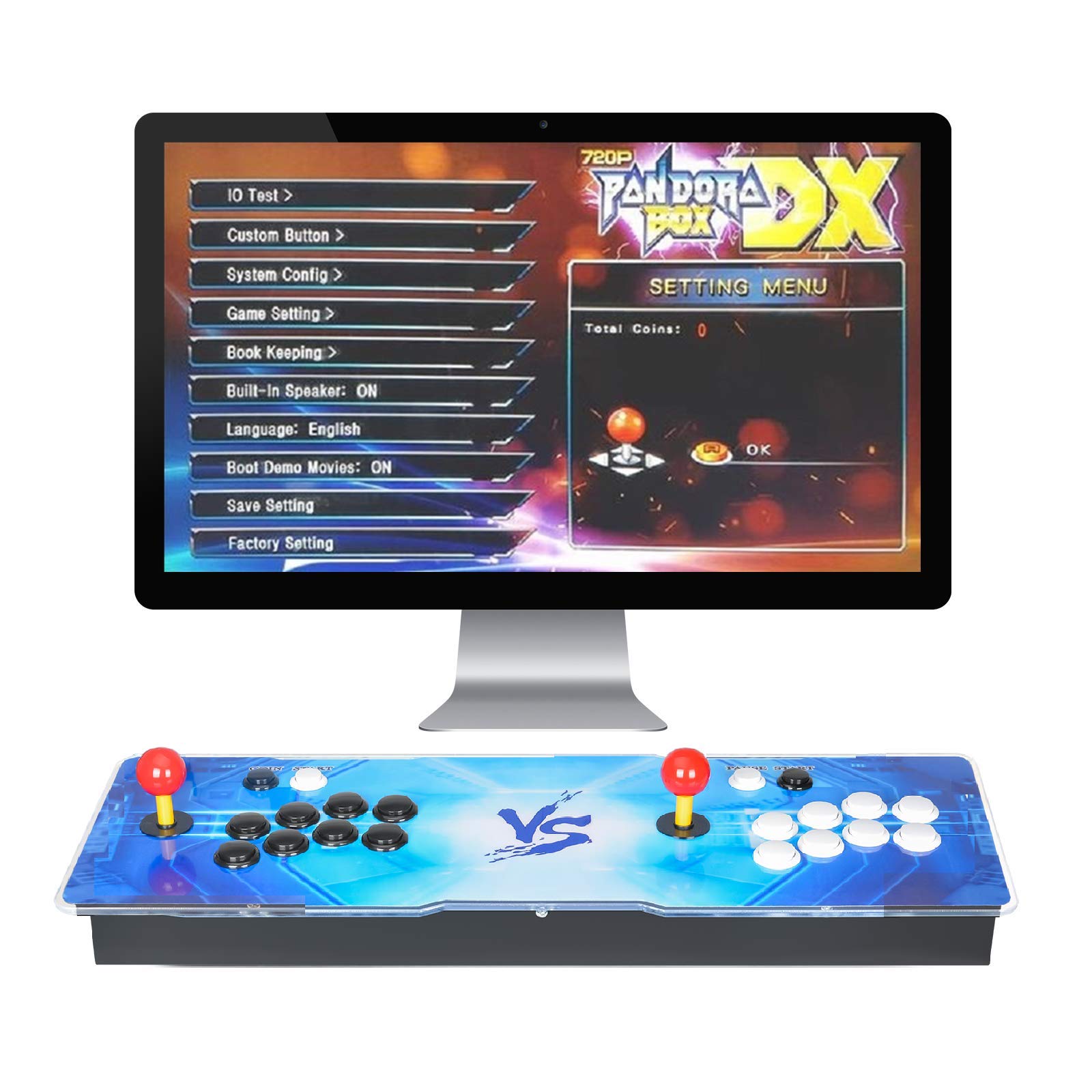 ARCADORA 3A 8-Button Pandora Box DX Home Arcade Console 3000 in 1, Support up to 4 Players, Support 