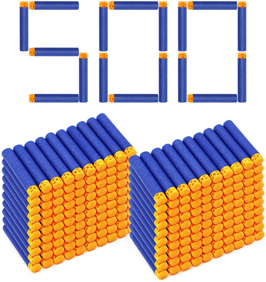 Xplanet Refill Darts, Refill Bullets Compatible with Nerf N-Strike Guns Elite Series Blasters Toy Guns. Kids Christmas Role Play Nerf Battle Game Gift (500PCS)