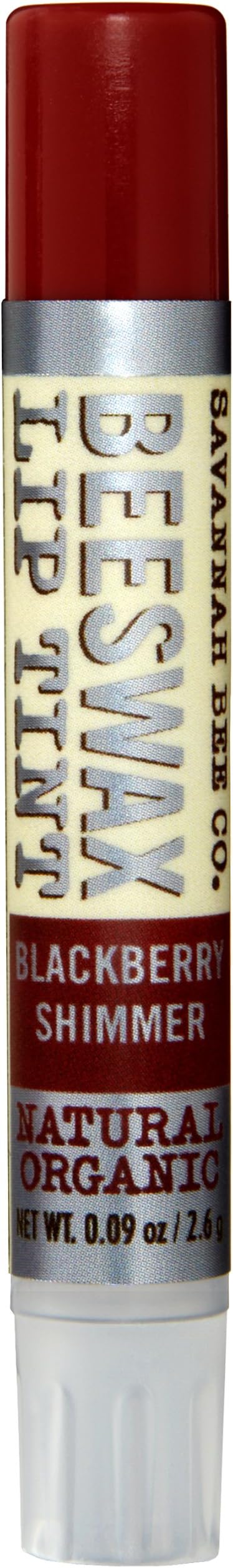 Savannah Bee CompanyNatural and Organic Blackberry Shimmer Lip Tint, 0.09-Ounce (Pack of 1)