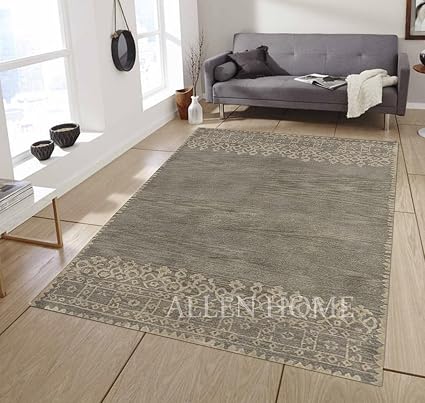 Allen Home Tapis En Laine Persan Traditionnel Gris