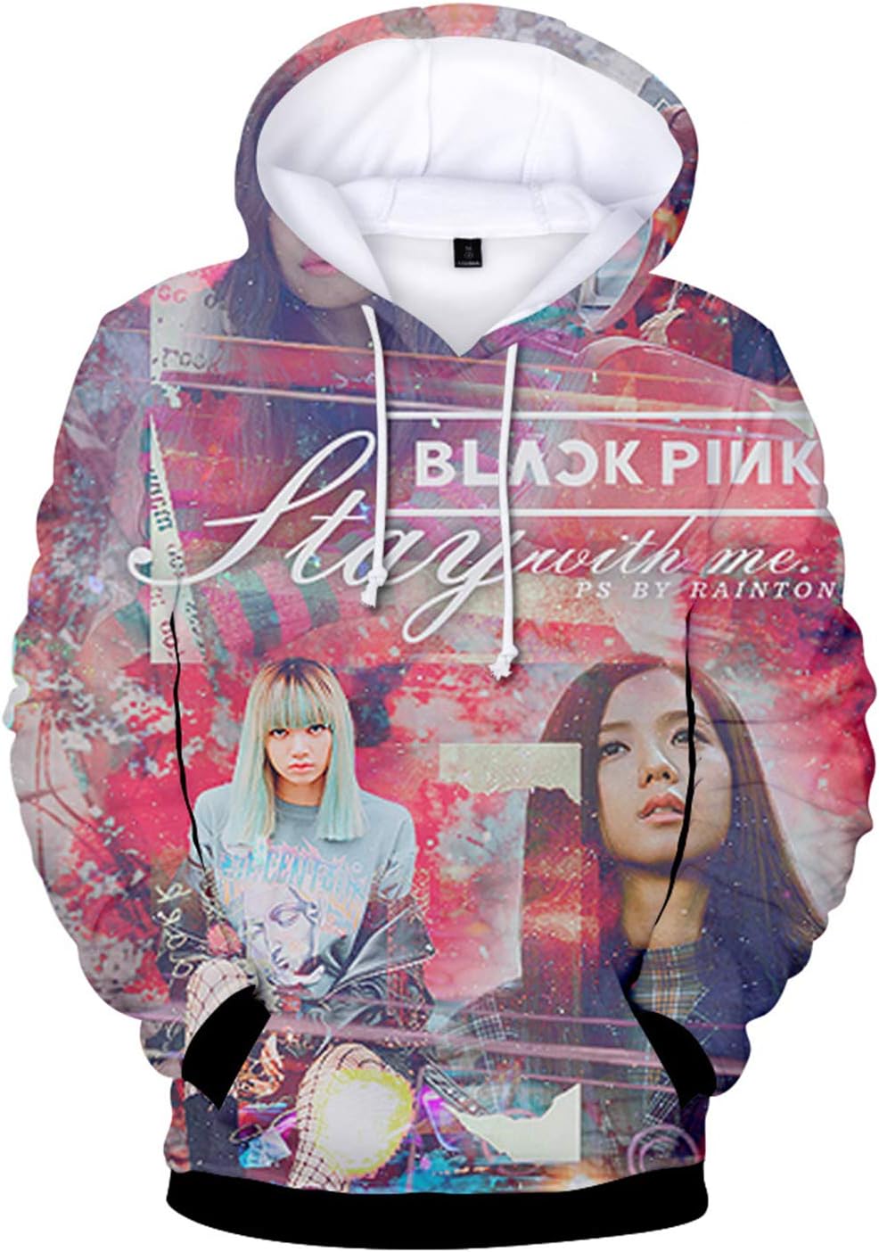 CHAIRAY Blackpink 3D Print Hoodie Lisa Rose Jennie Jisoo Sweater Jacket