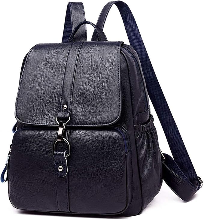 Damen Rucksack Leder Frauen Tasche Schultaschen Große Kapazität