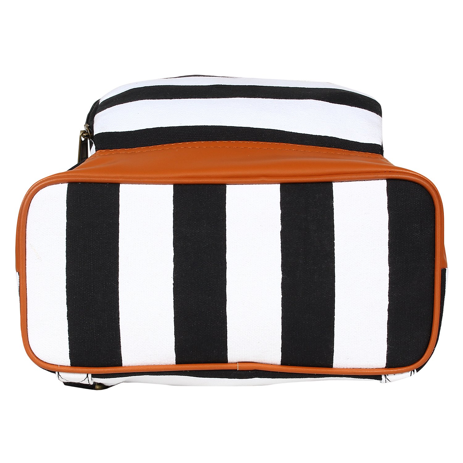 kleio women's canvas stylish casual backpack for college and outing(multicolour, bnb360ly-bl)