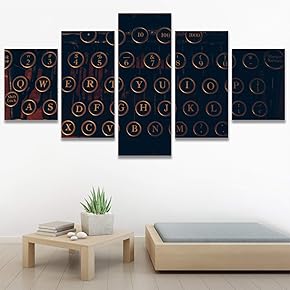 SIGNWIN 5 Panel Canvas Wall Art Modern Art...