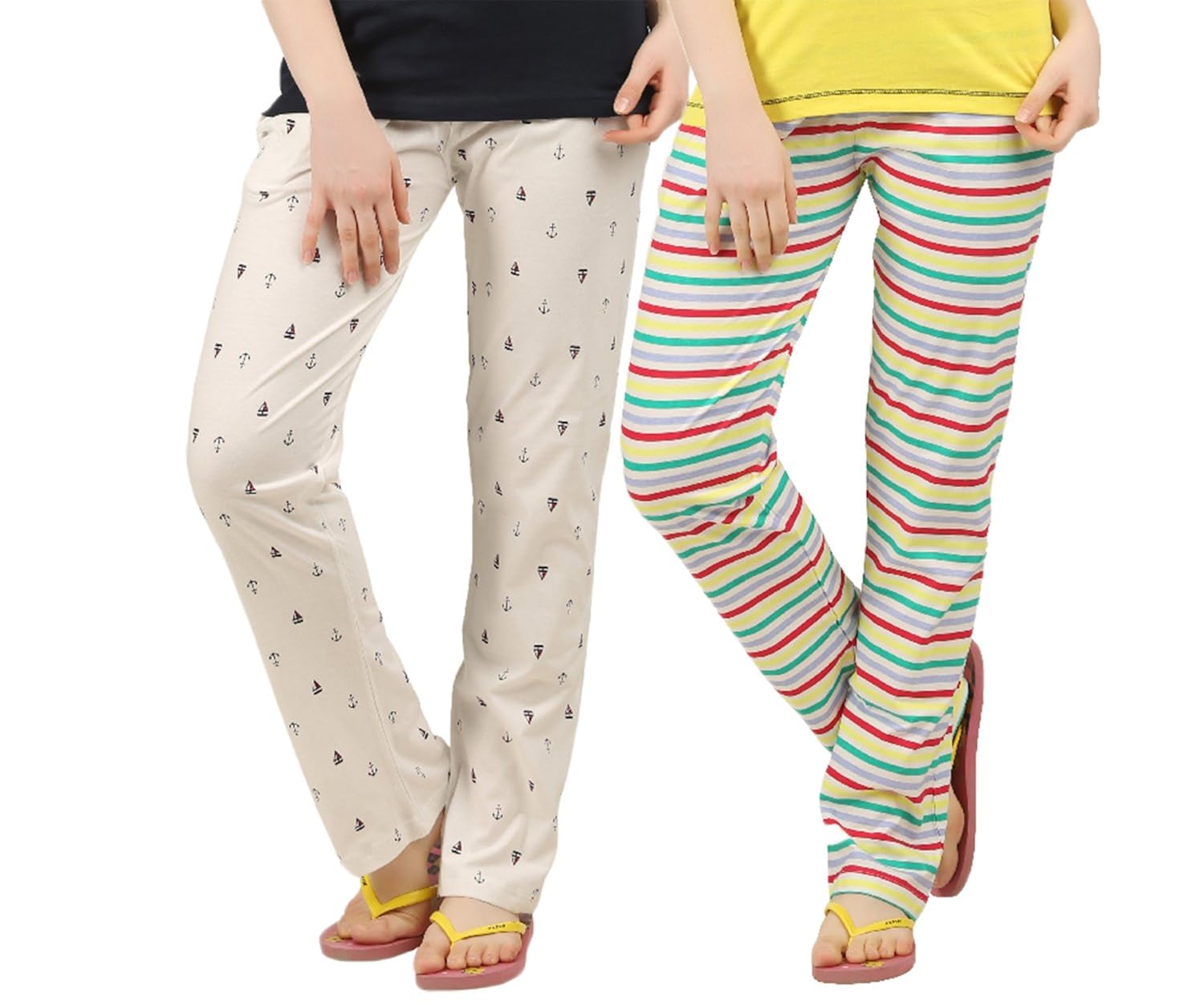 peach blossom womens nightwear pant combo of 2