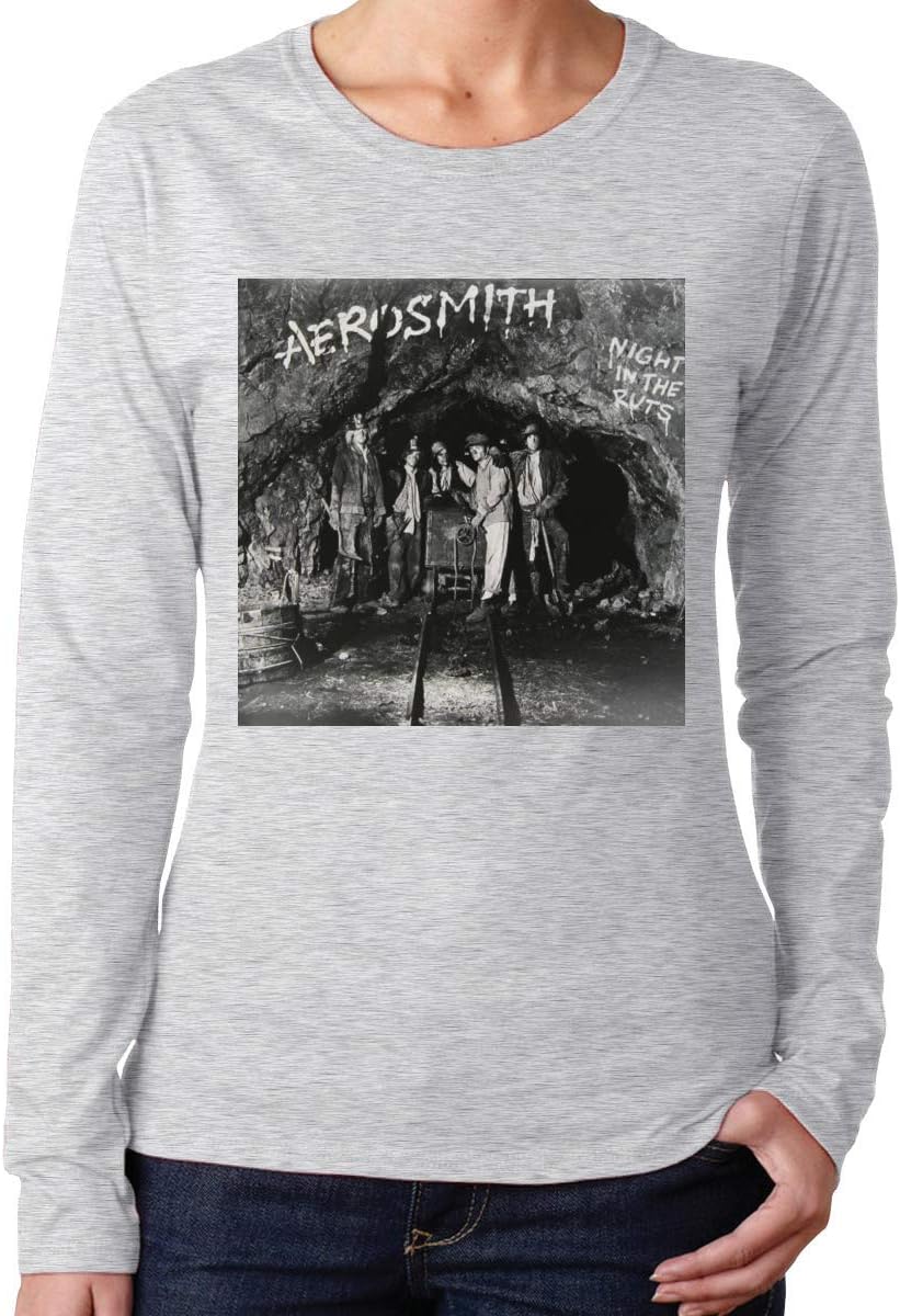 XYDQ Aerosmith Funny Women's Long Sleeve T Shirt Gray
