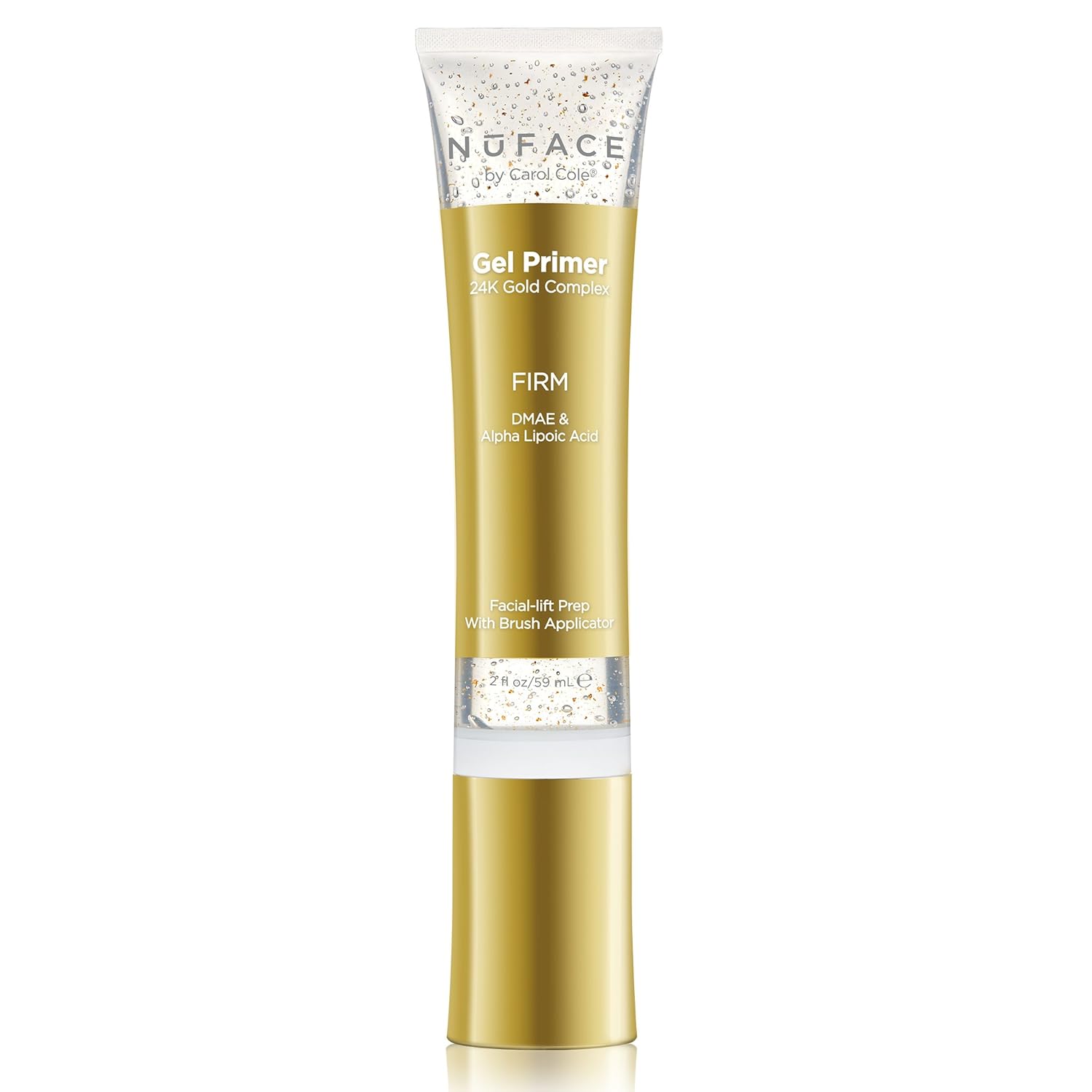 NuFACE 24K Gold Firming Gel Primer, Fragrance-Free, Lightweight Application, Excellent for Tightening & Toning Skin, 2 Fl Oz