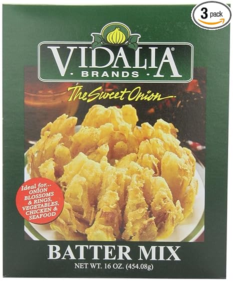 Amazon Com Sweet Onion Blossom Batter Mix Vidalia Brands Blooming Onion Mix 16 Ounce Pack Of 3 Grocery Gourmet Food