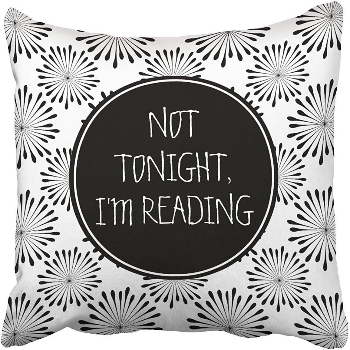 Decoratieve kussensloop met ritssluiting, niet vandaag de