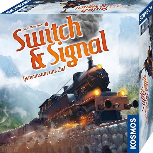 KOSMOS 694265 Switch & Signal, Gemeinsam ans Ziel, kooperatives EisenbahnSpiel für 2 4