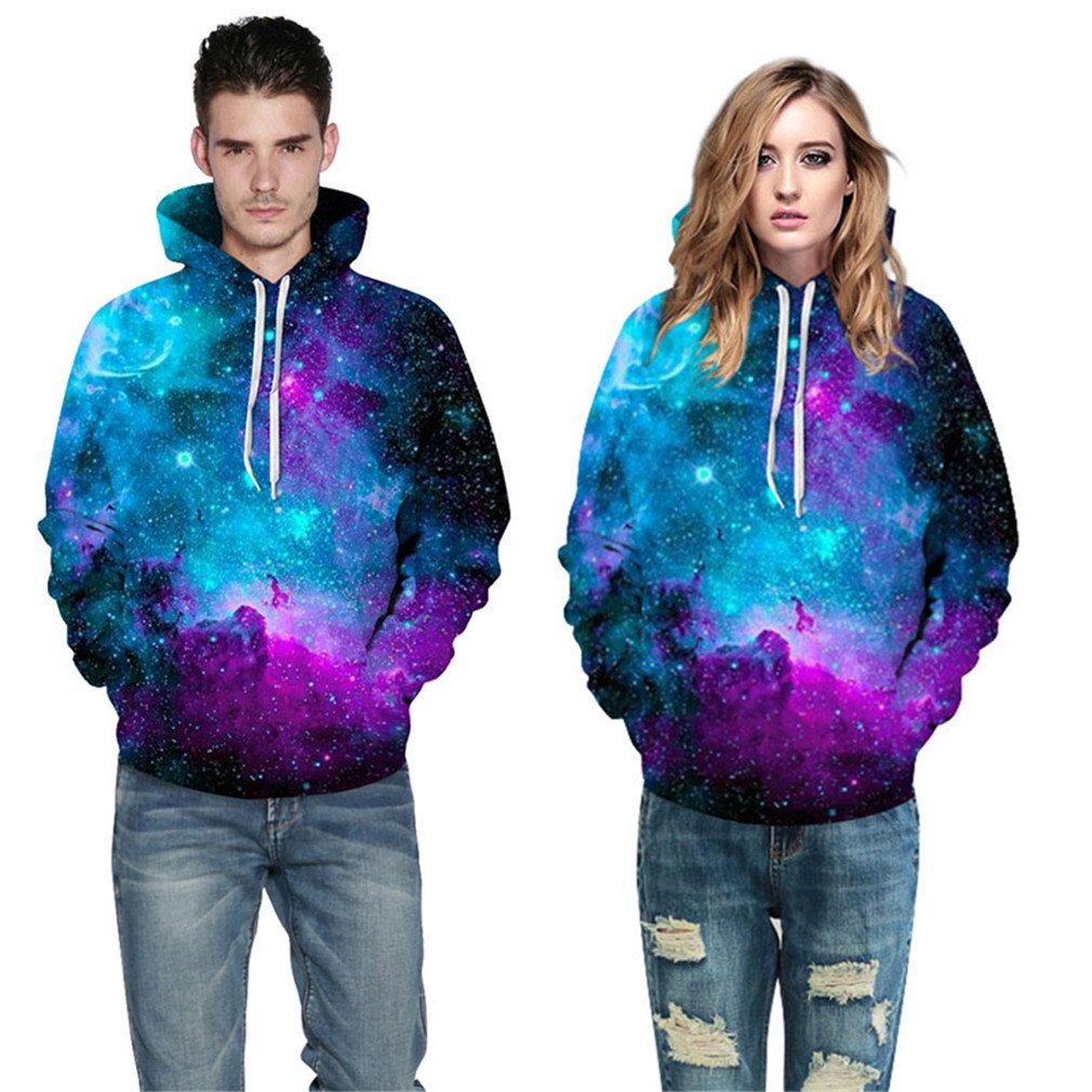 colourful nebula unisex hoodie