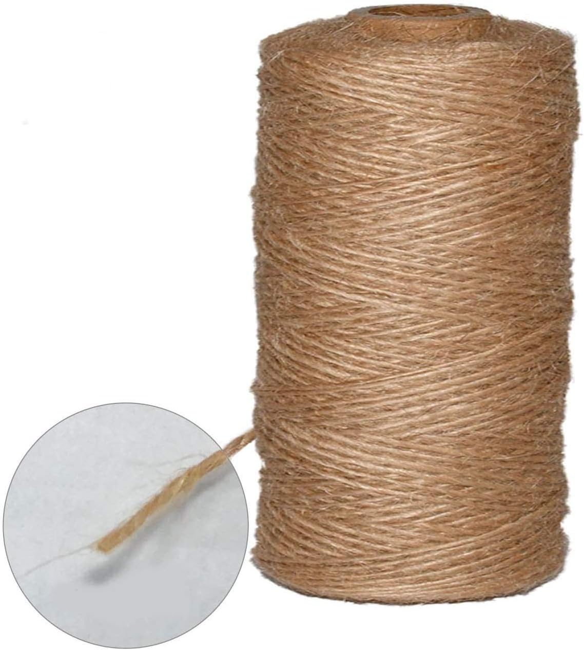 KATELUO Garten Bindfäden,200m Jute-Schnur,Garten Kordel, Natürliche Jute Bastelschnur für DIY,Bündel, Handwerksaufzug, handgestrickt, Familie,Dekoration. (100 M)