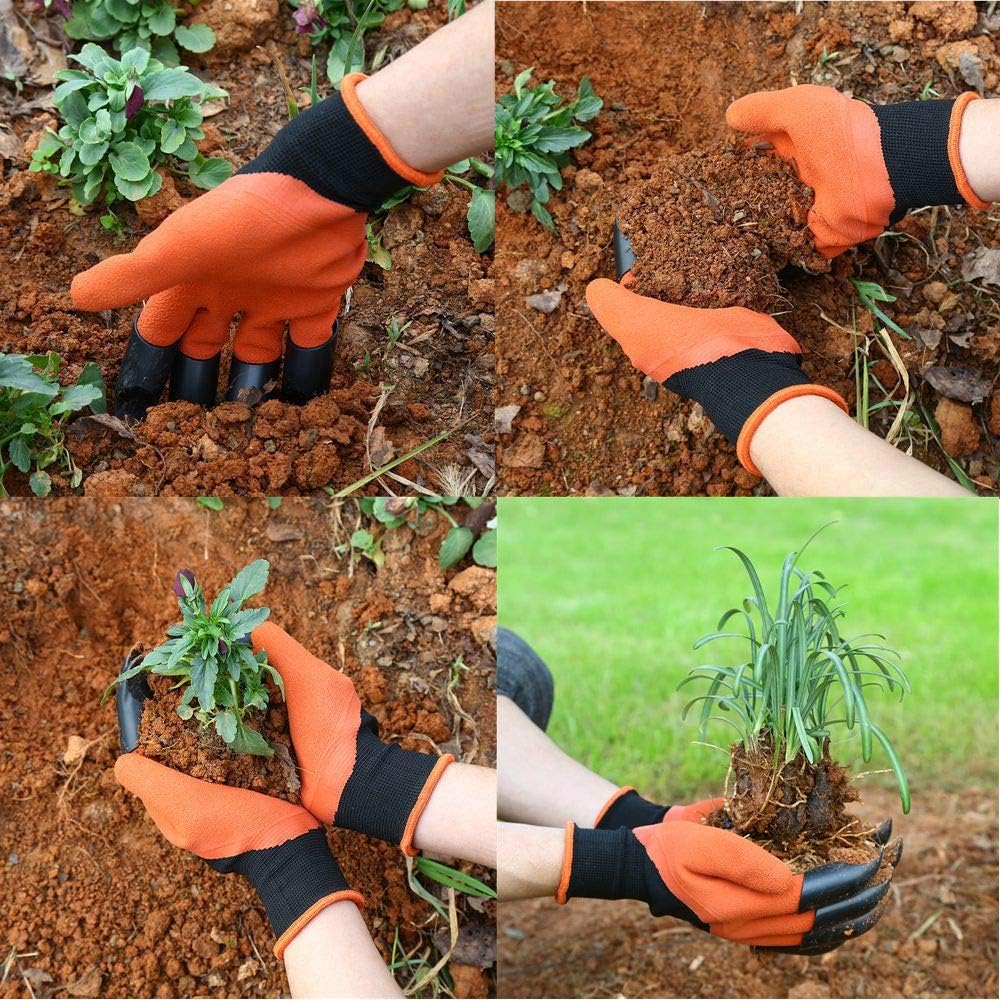 Garden Genie Gloves with Claws Waterproof garden gloves for Digging 2 Pairs: Clothing
