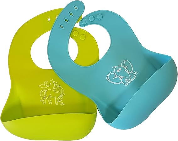 Bavoirs Doux Et Confortables Pour Proteger Des Taches Bavette Bebe Silicone Bavoir Bebe Silicone Kibi Set 6 Pcs Bavoir Etanche En Silicone Facile A Nettoyer Bebe Puericulture Bavoirs