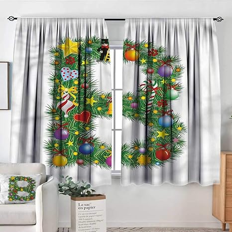 Amazon Com Letter B Curtains Drapes Candy Cane Suit With B 42