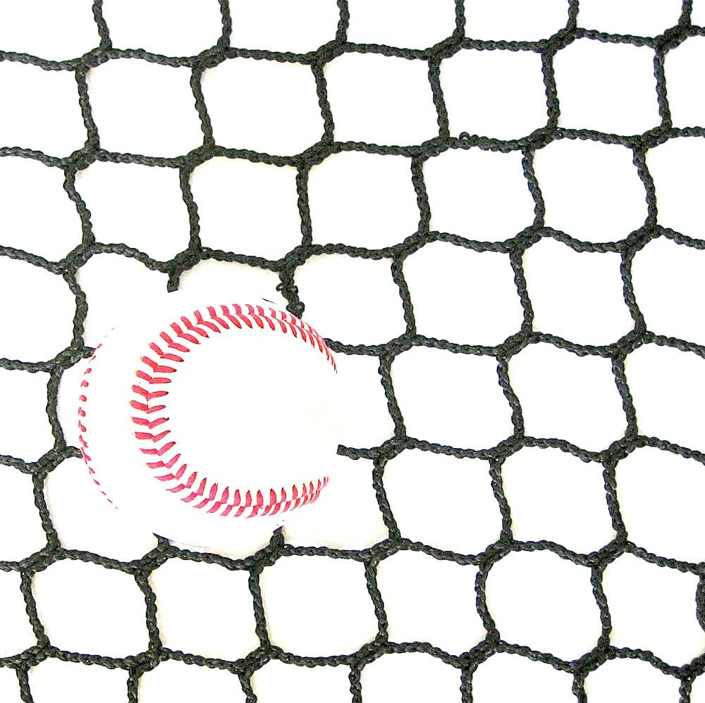 10โ High X 20โ Wide Sports Barrier & Containment Netting, #36 Polypro Netting, Serged Cord Edge Bordering, Baseball, Softball, Hockey, Lacrosse, Soccer, Basketball, Tennis, Volleyball, Multipurpose