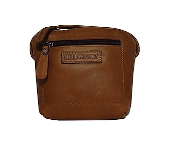 Hill Burry Tasche, Ledertasche,Vintage, Damen,Handtasche,Kleine Abendtasche Cognac 3199