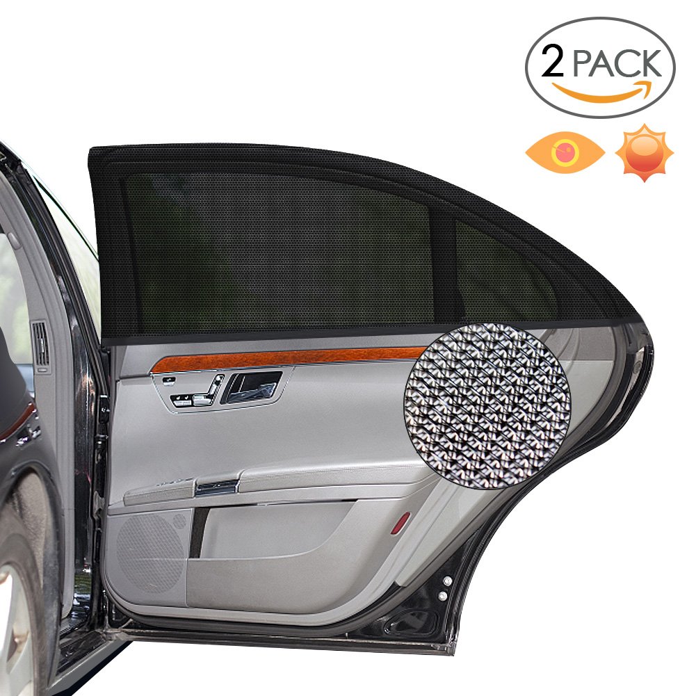 Alintor 2 Pack Car Window Shades, UV Protection for Kids Baby Adults Pets, Portable Car Sun Shades, 40\