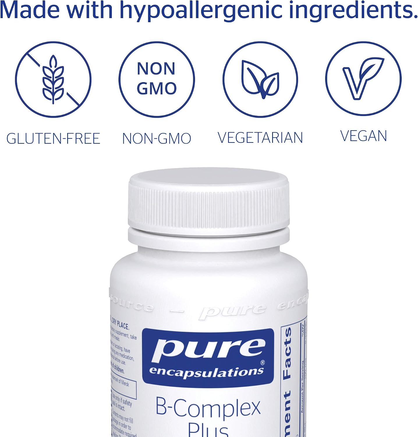 Pure Encapsulations - Vitamin B-Complex Plus - Balanced B Vitamin Formula with Active Folate - 60 Capsules - Image 5