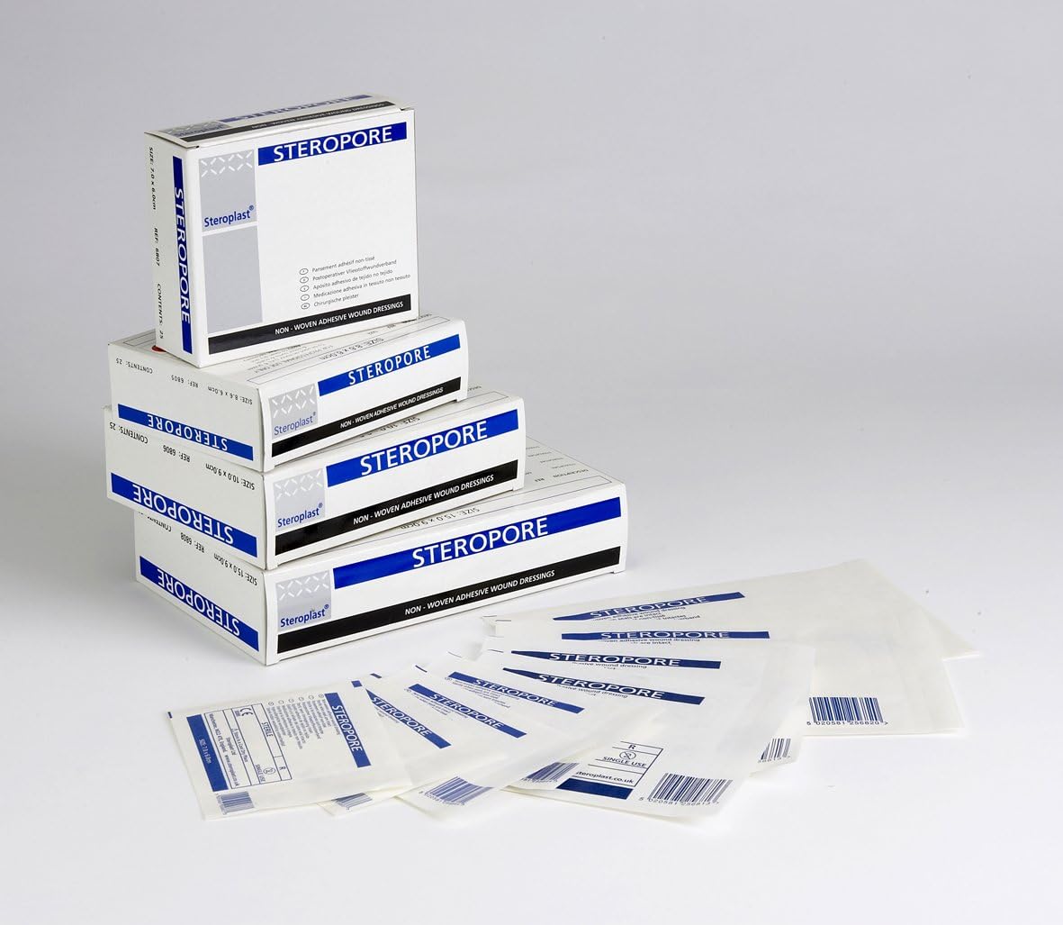 Steropore Adhesive Wound Dressings 6 x 7cm (x25), 6x7 cm (Pack of 25)