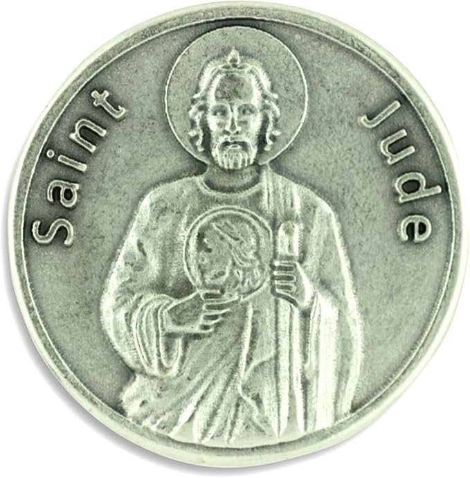 Gifts Catholic, Inc. St. Jude Pocket Token Coin with Prayer Patron