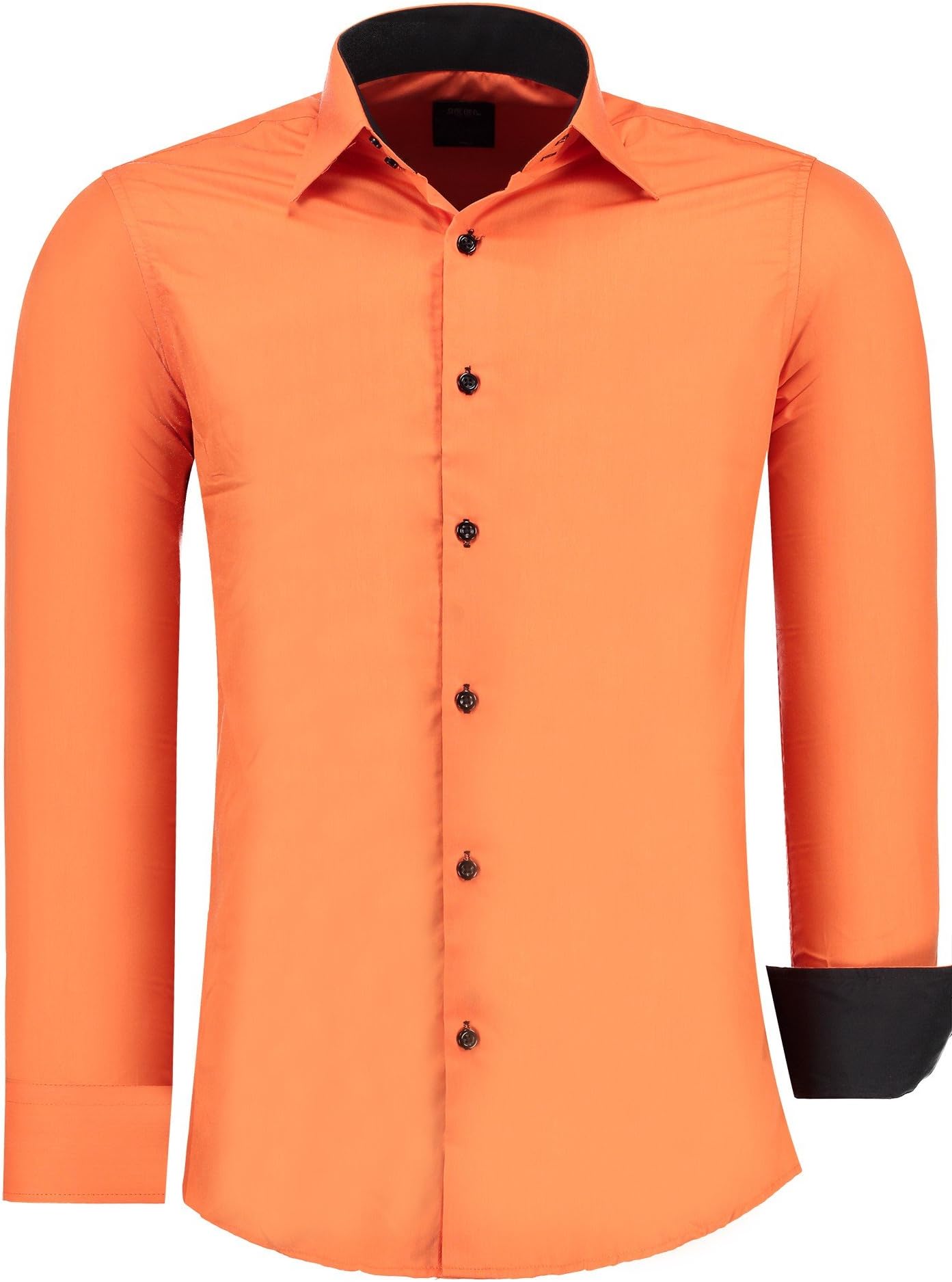 Men's basic slim-fit Jeel shirt with long sleeves, modern, for leisure, wedding, business, easy to iron, noniron
