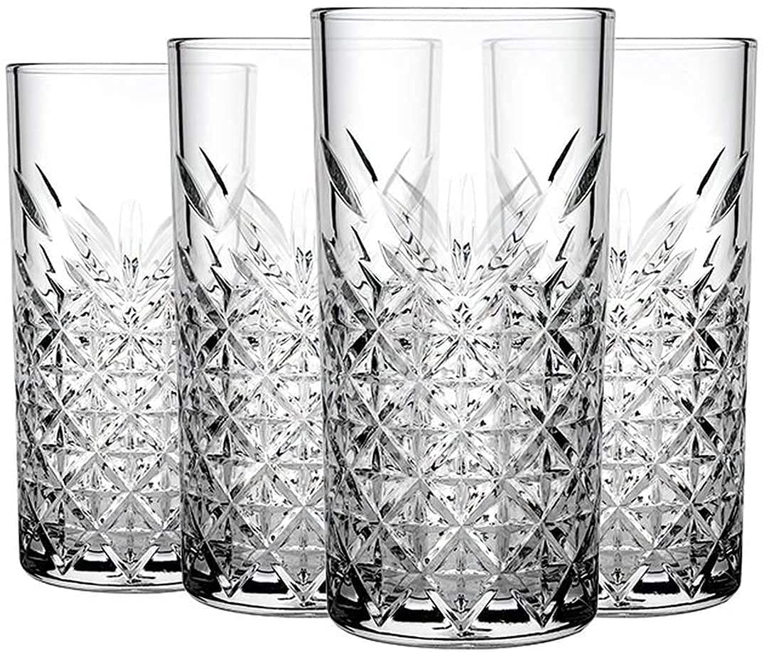 Buy R.K.K Crystal Tall Highball Glasses Set for Drinking Water, Beer