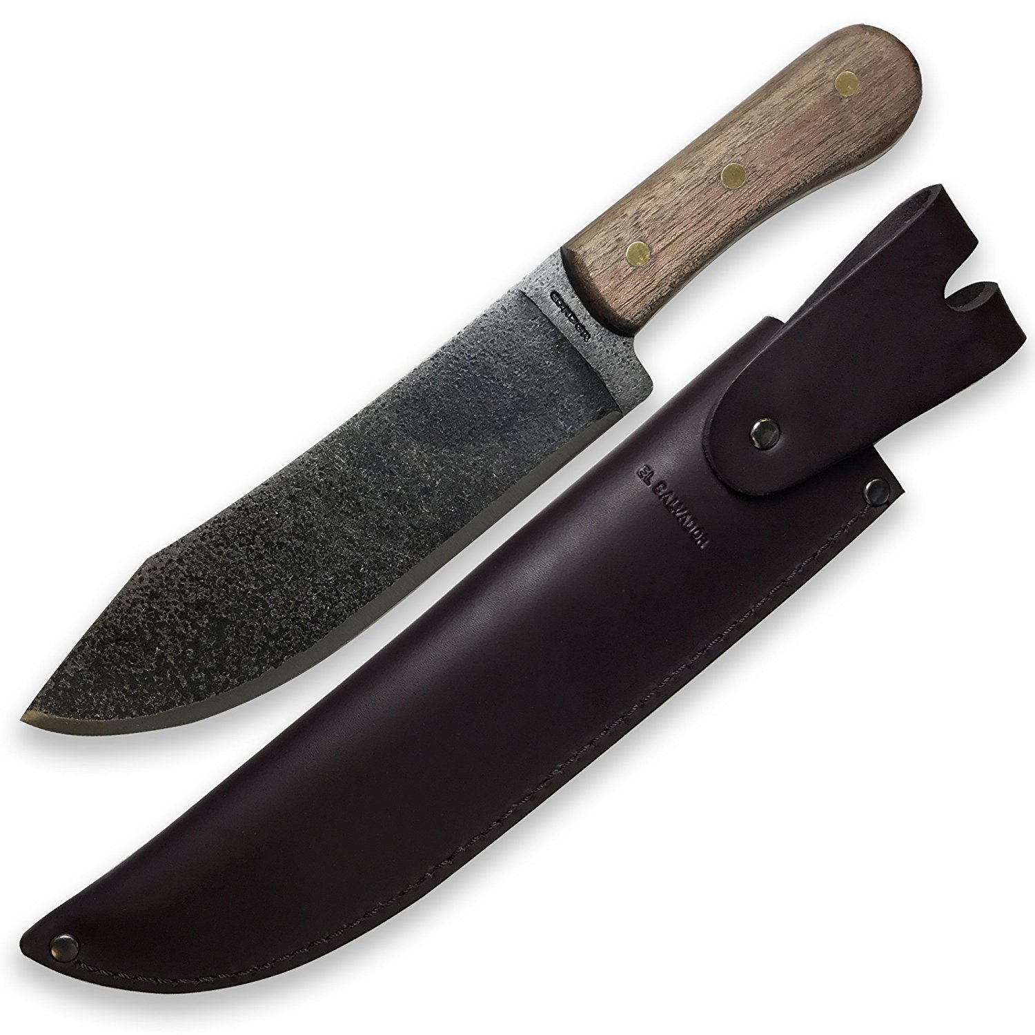 Condor Tool Knife, Hudson Bay Camp Knife, 8in Blade, Walnut Handle with