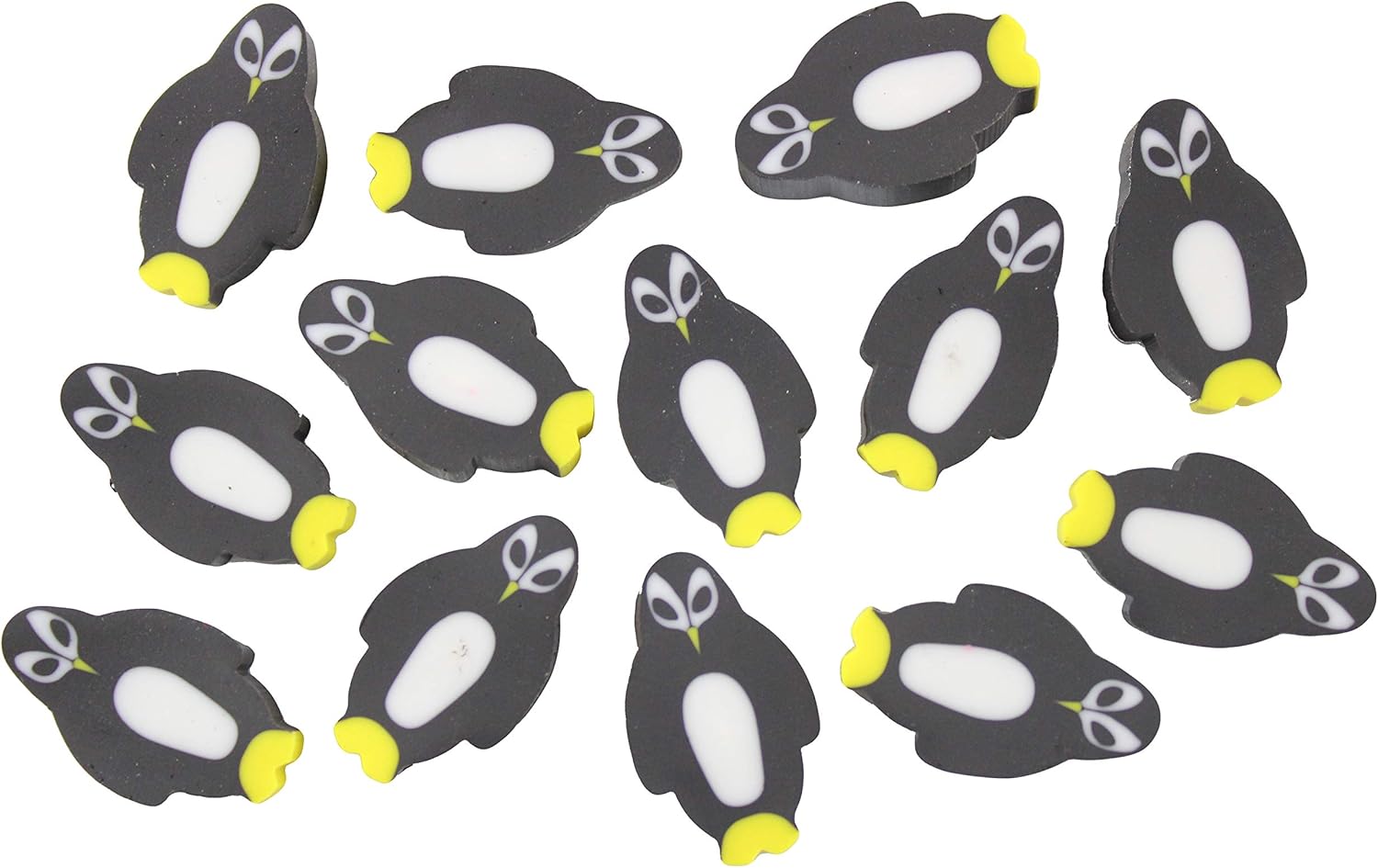 BULK 144 (12 Dozen) Adorable Black Penguin Mini Erasers