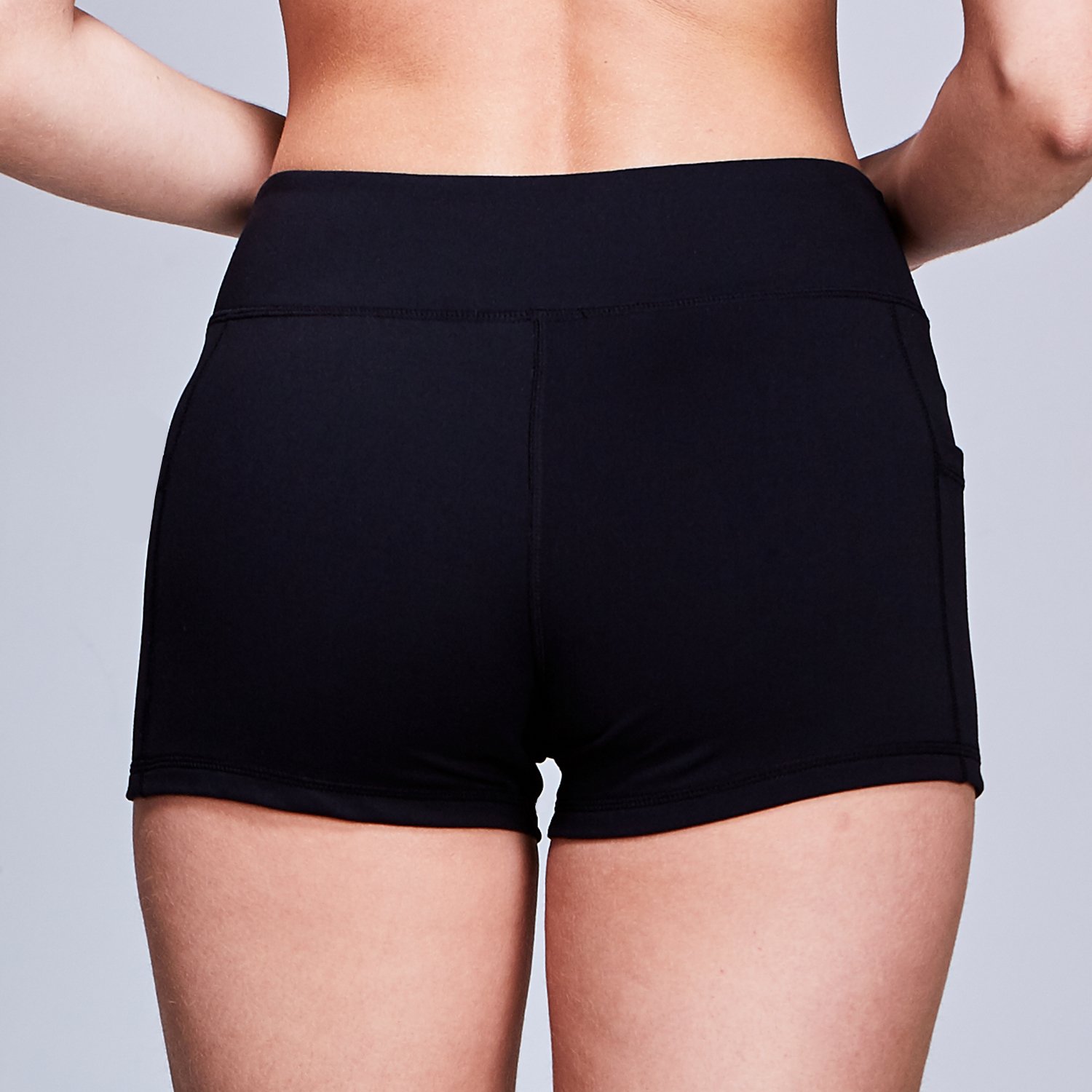 Matymats Women’s Workout Running Shorts Tummy Control Active Yoga Shorts Big Side Pockets