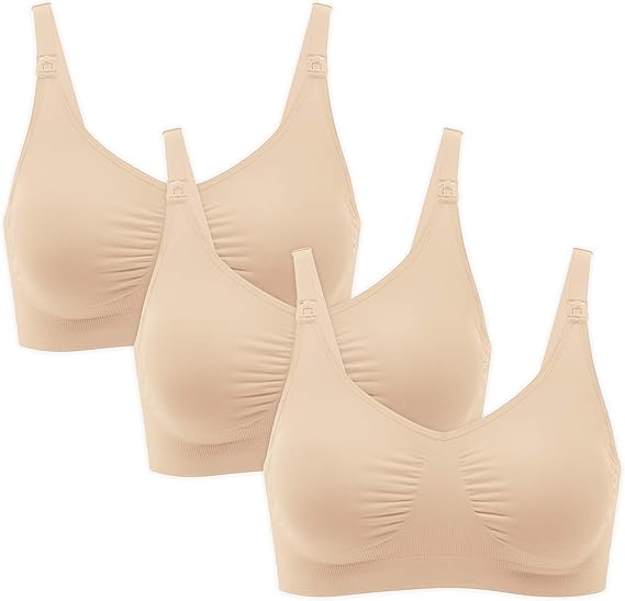 Medela Schwangerschafts und StillBHs zum Stillen, 3erPack stützender
