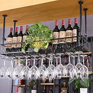 Wine rack Lei ZE Jun UK- Barra para Colgar Estante para Vino Estante