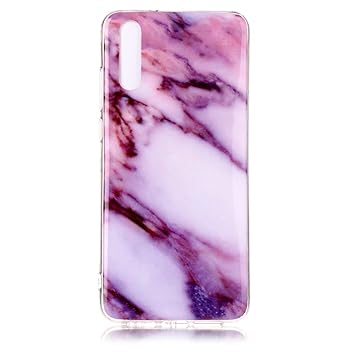 Lomogo Huawei P20 Case Soft Silicon Case Shockproof Anti-Scratch Marble Case Cover for Huawei P20 - LOYHU20936 L4