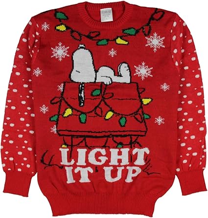 snoopy light up christmas sweater
