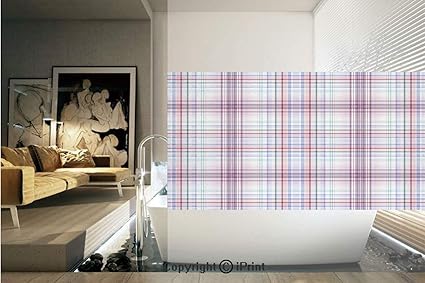 Amazon Com Decorative Privacy Window Film Thin Geometric